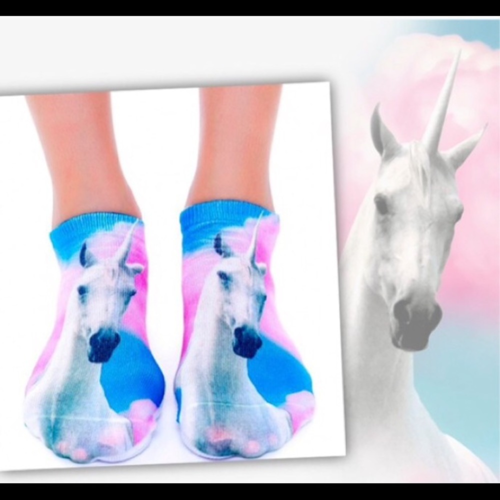 Ladies Unicorn Ankle Socks